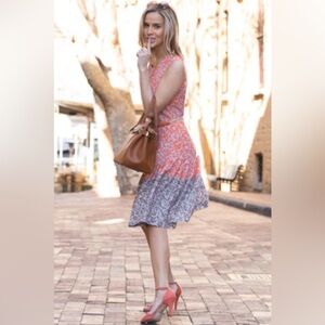 Ellen Tracy Orange Dress